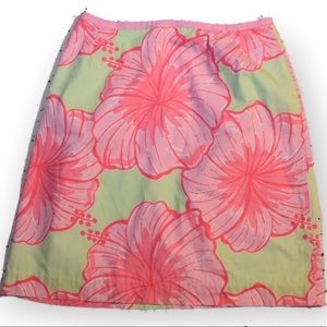 Lilly Pulitzer Floral Print Skirt